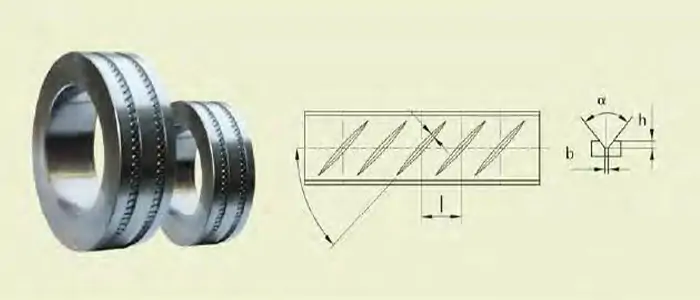 Dimensional drawing of steel bar tungsten carbide rolling mill