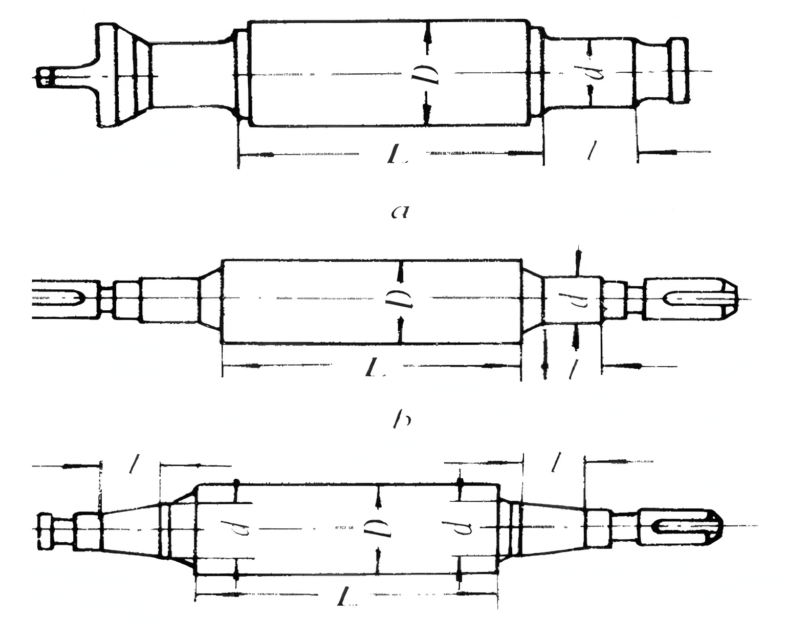 Classification of rolling mill rolls and selection of materials